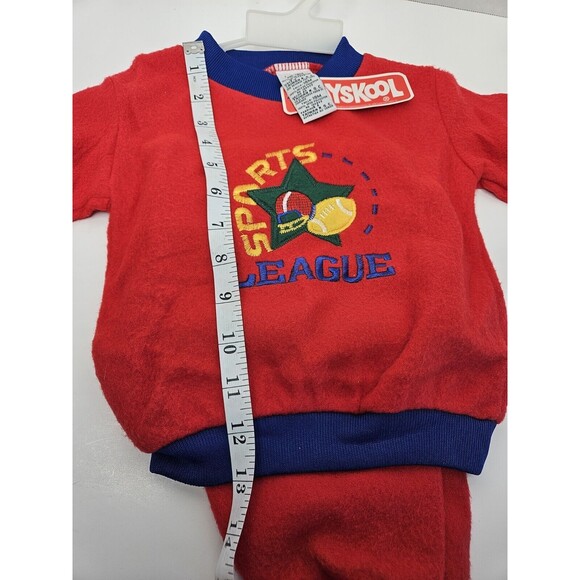 Vtg 1996 NWT Playskool Toddler Sweatshirt & Pants Set 18 Months, Sports League - Picture 7 of 9